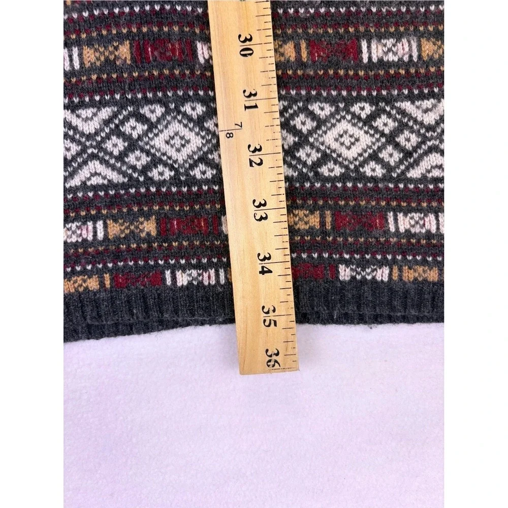 Sherpa Adventure Bharati Womens Fair Isle Knit Sweater Dress M Merino Wool Blend